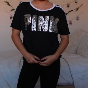♡PINK SPARKLY TEE♡